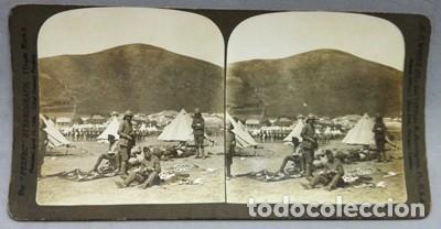 Photographie ancienne: FOTOGRAFIA ESTEREOSCOPICA. EQUIPOS DE LIMPIEZA GUERRA BOER, SUDAFRICA, 1901 - P-ESTEO-064