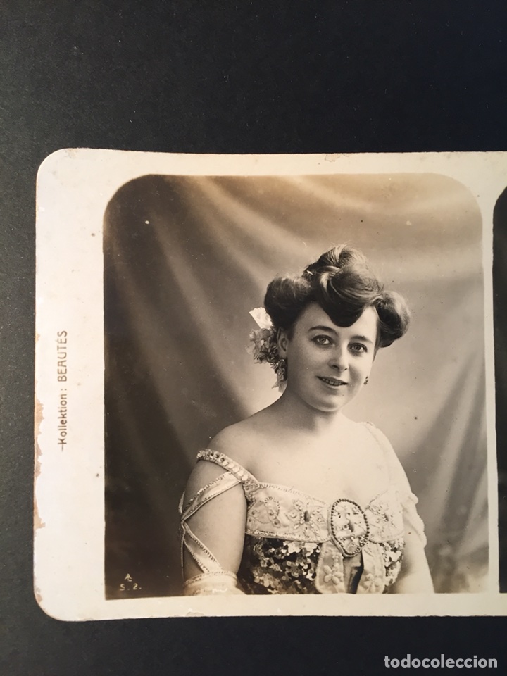 Photographie ancienne: CURIOSA VISTA ESTEREOSCOPICA KOLLEKTION BEAUT&Eacute;S, BELLEZAS. Copyright ARISTOPHT, TAUCHA - LEIPZIG