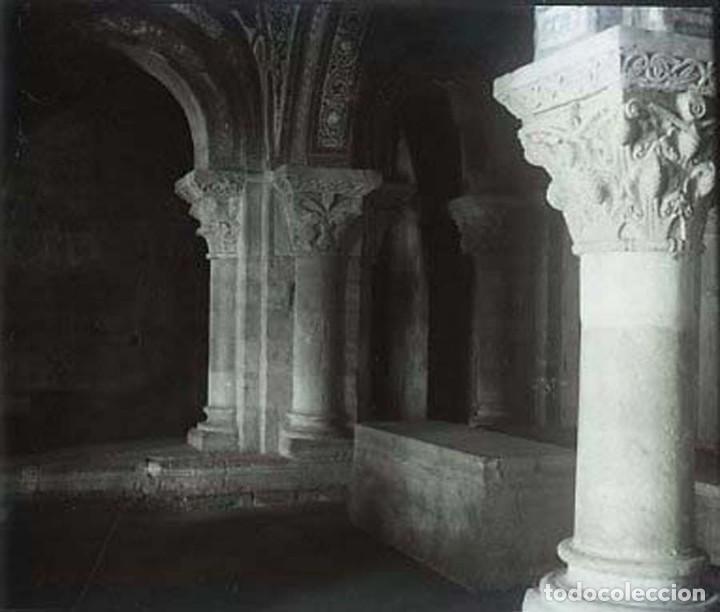Photographie ancienne: FOTOGRAFIA ESTEREOSCOPICA EN CRISTAL DE INTERIOR DE CATEDRAL, IGLESIA, NO LOCALIZADA, PRINCIPIOS DE