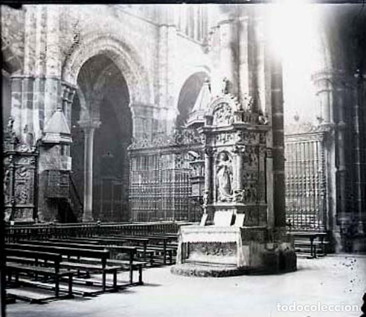 Fotograf&iacute;a antigua: FOTOGRAFIA ESTEREOSCOPICA EN CRISTAL DE IGLESIA O CATEDRAL, NO LOCALIZADA, A&Ntilde;OS 20, NEGATIVO QUE HA