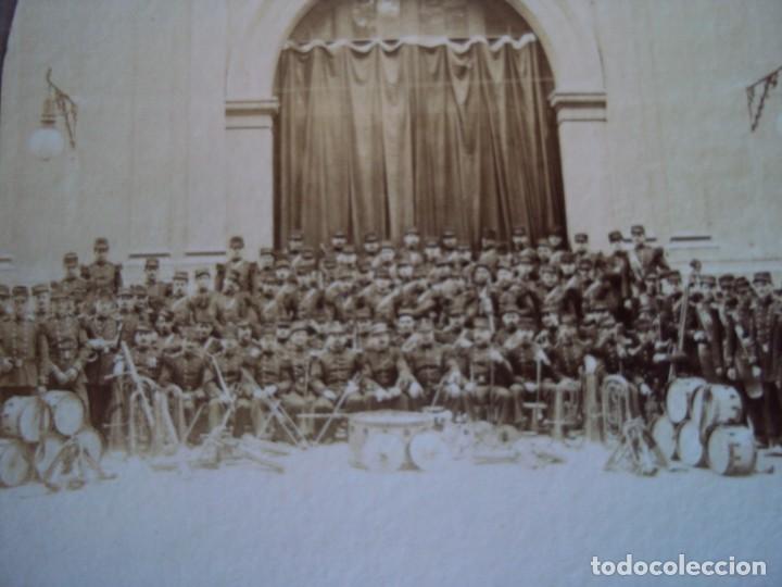 Fotograf&iacute;a antigua: (ES-190347)FOTOGRAFIA ESTEREOSCOPICA DE BARCELONA-BANDA MILITAR MUSICAL