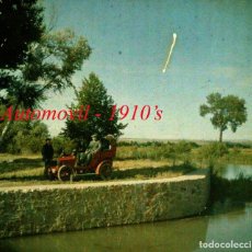 Fotografía antigua: AUTOMOVIL - 1910'S - AUTOCROMO - MADRID - 6 X 13 CM.. Lote 275639503