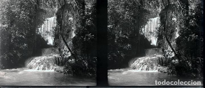 Fotografia antica: MONASTERIO DE PIEDRA NEGATIVO CRISTAL ESTEREOSC&Oacute;PICA