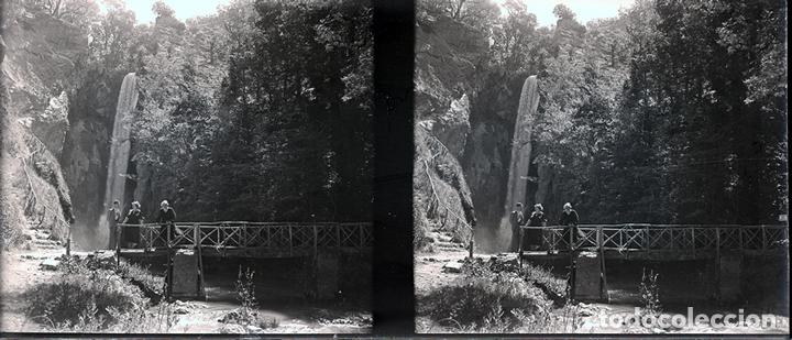 Fotografia antica: MONASTERIO DE PIEDRA NEGATIVO CRISTAL ESTEREOSC&Oacute;PICA