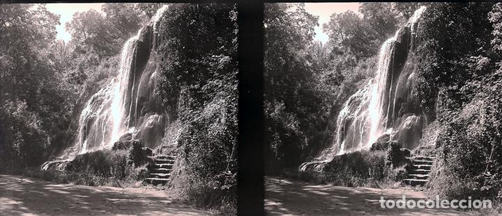Fotografia antica: MONASTERIO DE PIEDRA NEGATIVO CRISTAL ESTEREOSC&Oacute;PICA