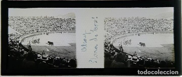 Photographie ancienne: ALCOY PLAZA DE TOROS CRISTAL POSITIVO