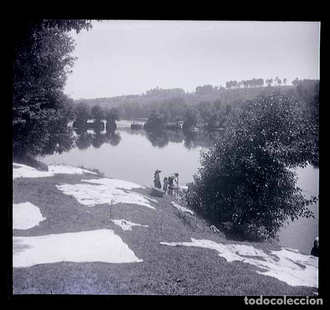Photographie ancienne: Norte de Espa&ntilde;a. R&iacute;o. Preciosa imagen. Escursionistas. c.1930