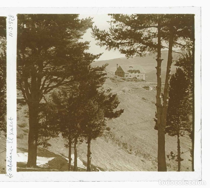 Photographie ancienne: CENTRE EXCURSIONISTA DE CATALUNYA. El xalet. Esqu&iacute;. La Molina. 11/3/1928