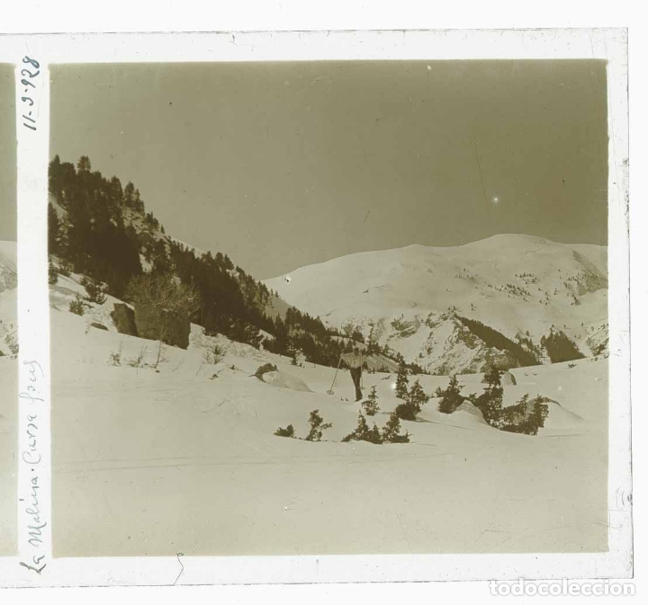 Photographie ancienne: CENTRE EXCURSIONISTA DE CATALUNYA. Les pistes. Esqu&iacute; de fondo. La Molina. 11/3/1928