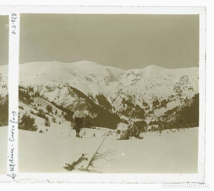 Photographie ancienne: CENTRE EXCURSIONISTA DE CATALUNYA. Les pistes. Esqu&iacute; fondo. La Molina. 11/3/1928