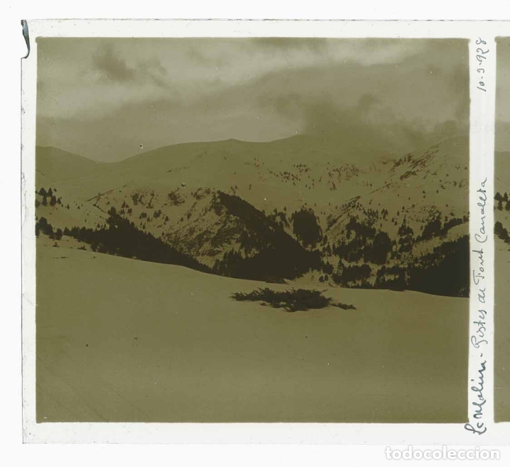 Photographie ancienne: CENTRE EXCURSIONISTA DE CATALUNYA. Les pistes. Font de la Canaleta. 11/3/1928