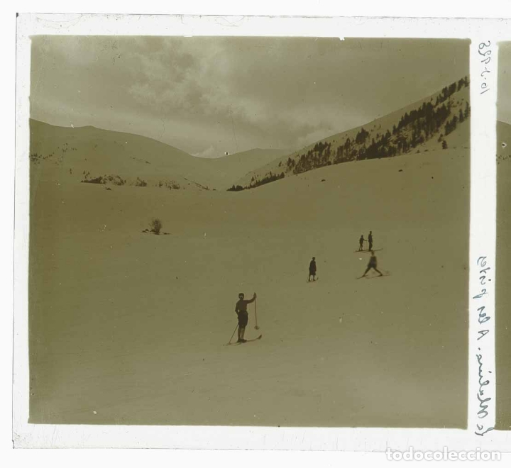 Fotografia antica: CENTRE EXCURSIONISTA DE CATALUNYA. Les pistes. Esqu&iacute;. La Molina. 11/3/1928