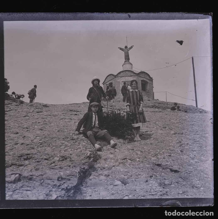 Fotograf&iacute;a antigua: MONTSERRAT. Sant Geroni. Excursionistas. c.1930