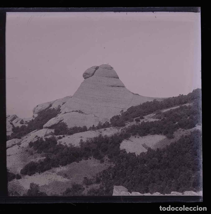 Fotografia antica: Montserrat. Pico de la monta&ntilde;a. Bonita foto. c. 1920