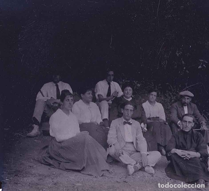 Fotografia antiga: Grupo de personas. Excursionistas. c. 1925