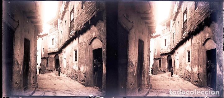 Fotografia antica: ALBARRACIN NEGATIVO CRISTAL ESTEREOSCOPICO