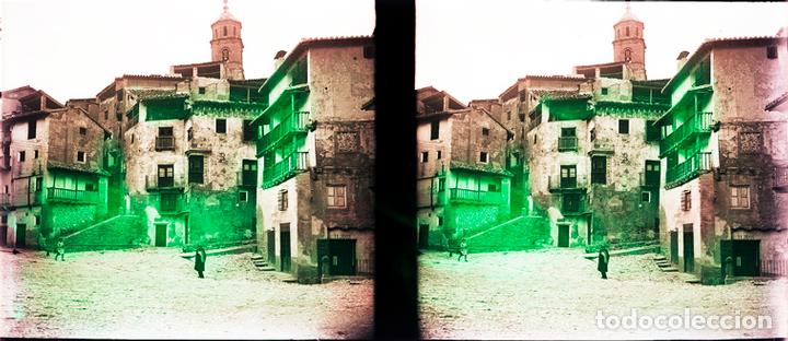Fotografia antica: ALBARRACIN NEGATIVO CRISTAL ESTEREOSCOPICO