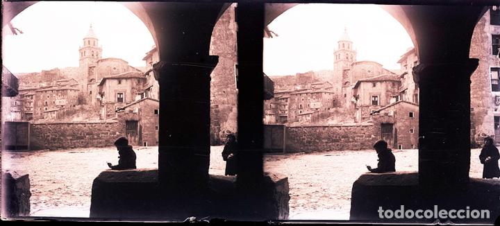 Fotografia antica: ALBARRACIN NEGATIVO CRISTAL ESTEREOSCOPICO