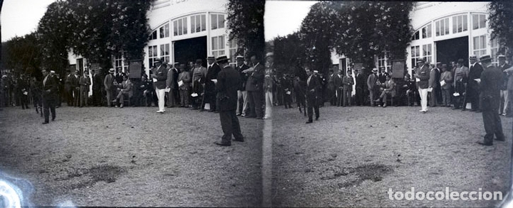 Antique Photography: HIPODROMO DE LASARTE NEGATIVO CELULOIDE ESTEREOSCOPICO