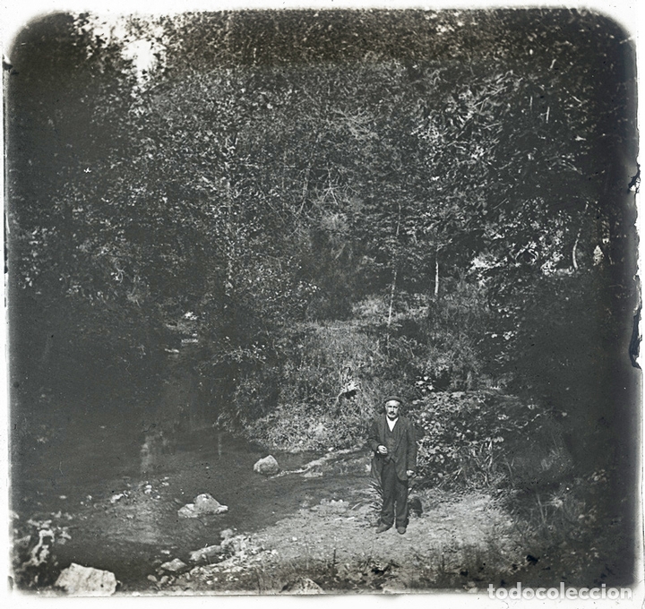 Photographie ancienne: BORINES ASTURIAS SEPTIEMBRE 1923 POSITIVO DE CRISTAL