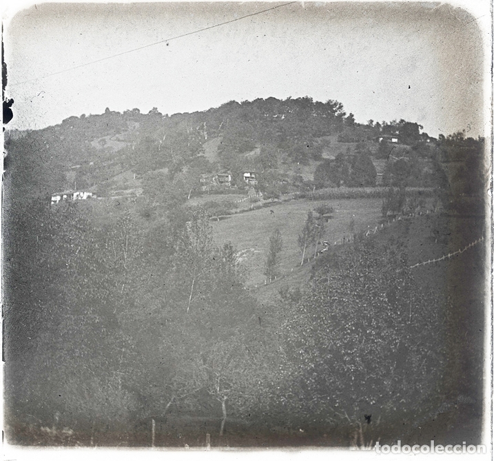 Photographie ancienne: BORINES ASTURIAS SEPTIEMBRE 1923 POSITIVO DE CRISTAL