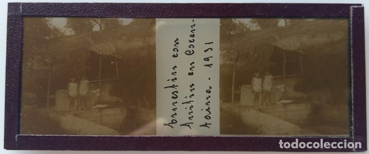 Fotograf&iacute;a antigua: ALQUERIA DE REIG COCENTAINA 1931 POSITIVO DE CRISTAL