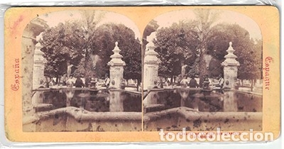 Fotograf&iacute;a antigua: FOTOGRAFIA ESTEREOSCOPICA. CORDOBA PATIO DE LOS NARANJOS DE LA MEZQUITA-CATEDRAL N&ordm; 34 - P-ESTEO-097