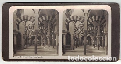 Fotograf&iacute;a antigua: FOTOGRAFIA ESTEREOSCOPICA. CORDOBA. INTERIOR DE LA MEZQUITA-CATEDRAL, N&ordm; 8 - P-ESTEO-098