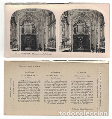 Fotograf&iacute;a antigua: FOTOGRAFIA ESTEREOSCOPICA. CORDOBA. ALTAR MAYOR DE LA CATEDRAL, N&ordm; 13 - P-ESTEO-104