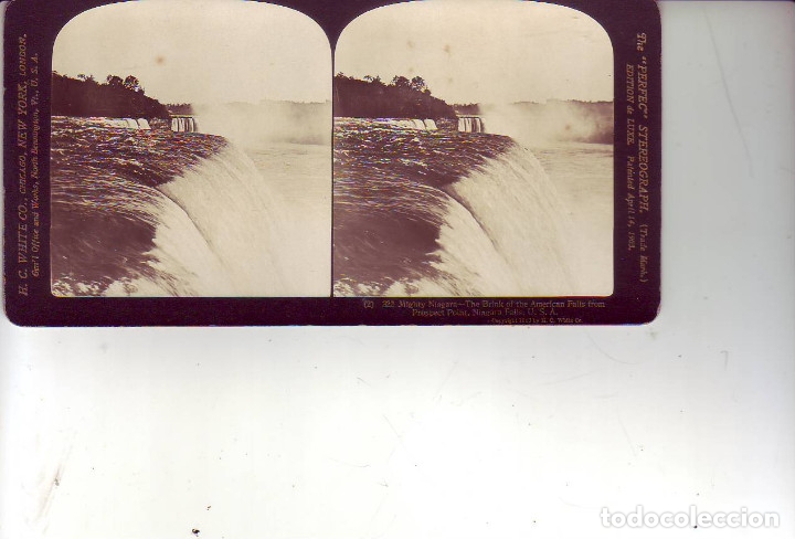 Photographie ancienne: MIGHTY NIAGARA  U.S.A. 1903