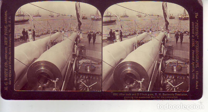 Photographie ancienne: BUQUE GUERRA INGLES  RESOLUTION  1903