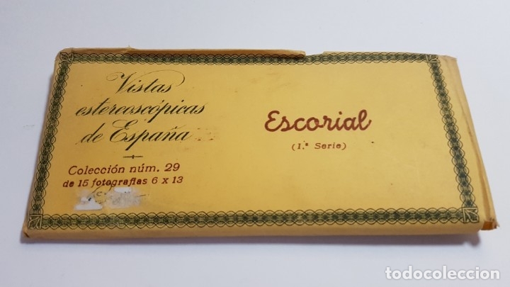 Fotografia antiga: RELLEV - VISTAS ESTEREOSCOPICAS DE ESPA&Ntilde;A - COLECCION 29 ESCORIAL 1 SERIE - 15 fotos