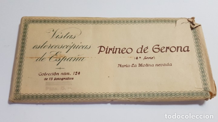 Fotografia antiga: RELLEV - VISTAS ESTEREOSCOPICAS DE ESPA&Ntilde;A - COLECCION 124 PIRINEO DE GERONA NURIA MOLINA 4 SERIE