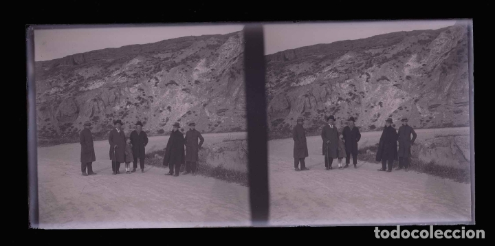 Photographie ancienne: Carretera Nacional. Grupo de caballeros. c.1915