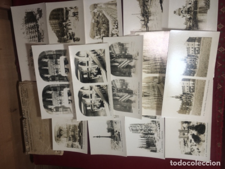 Fotografía antigua: Barcelona Colección completa 14 fotografías estereoscopícas originales excelente conservación - Foto 2 - 180826297
