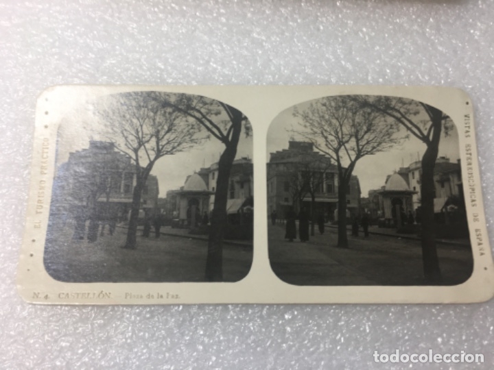 Fotograf&iacute;a antigua: Castell&oacute;n Colecci&oacute;n El turismo practico fotograf&iacute;a estereoscop&iacute;a original, excelente conservaci&oacute;n