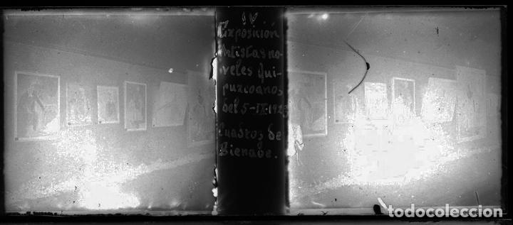 Antique Photography: GUIPUZCOA CRISTAL POSITIVO EXPOSICION ARTISTAS GUIPOZCANOS 1923