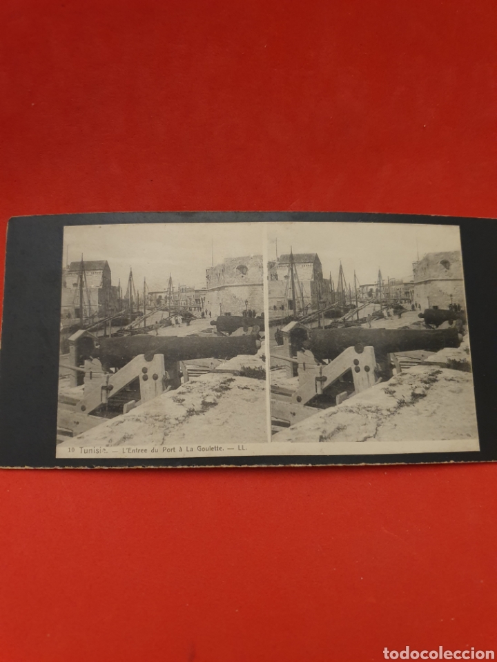 Fotografia antica: Tunisie..L'Entree du Port a la Goulette.1890-1900 Aprox.