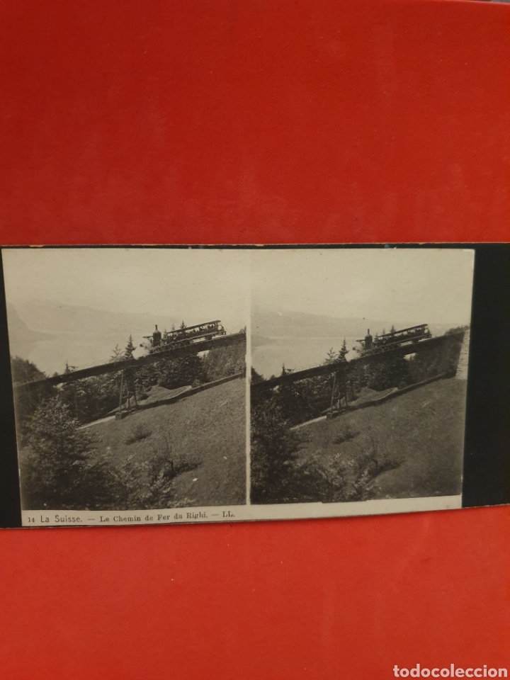 Antique Photography: La Suisse.Le Chemin de Fer du Right.1890-1900 Aprox.