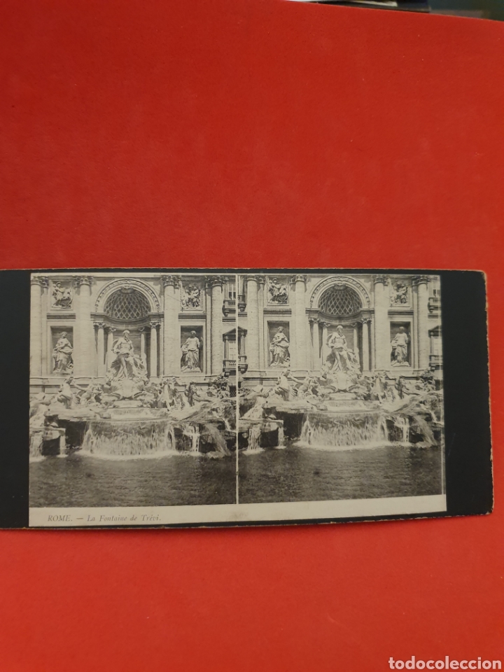 Antique Photography: Romeva Fontana de Trevi.1890-1900 Aprox.