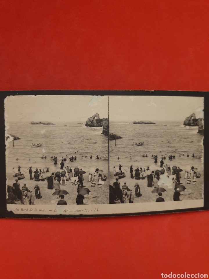 Photographie ancienne: Au Bord de la mer.1890-1900 Aprox.