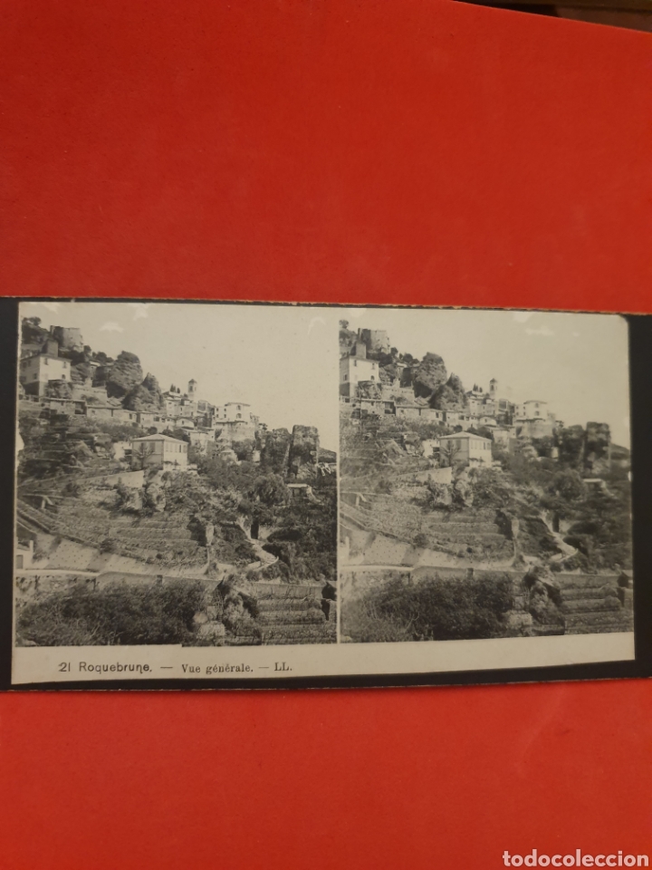 Photographie ancienne: Roquebrune.Vue Generale.1890-1900 Aprox.