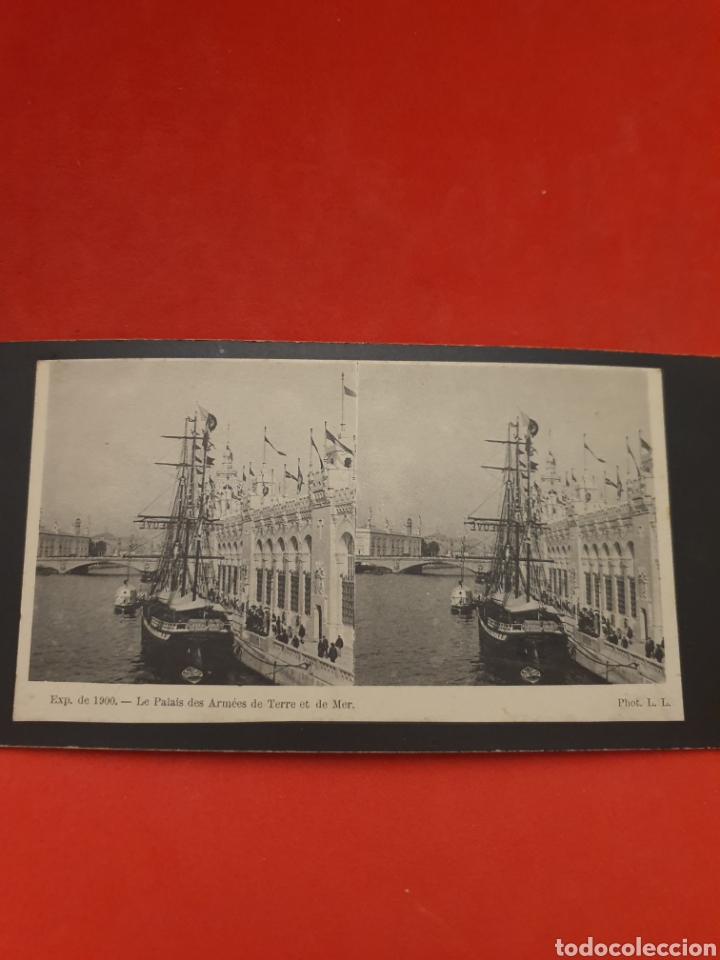 Photographie ancienne: Exposici&oacute;n 1900. Le Palais des Armees de Terre et de Mer.