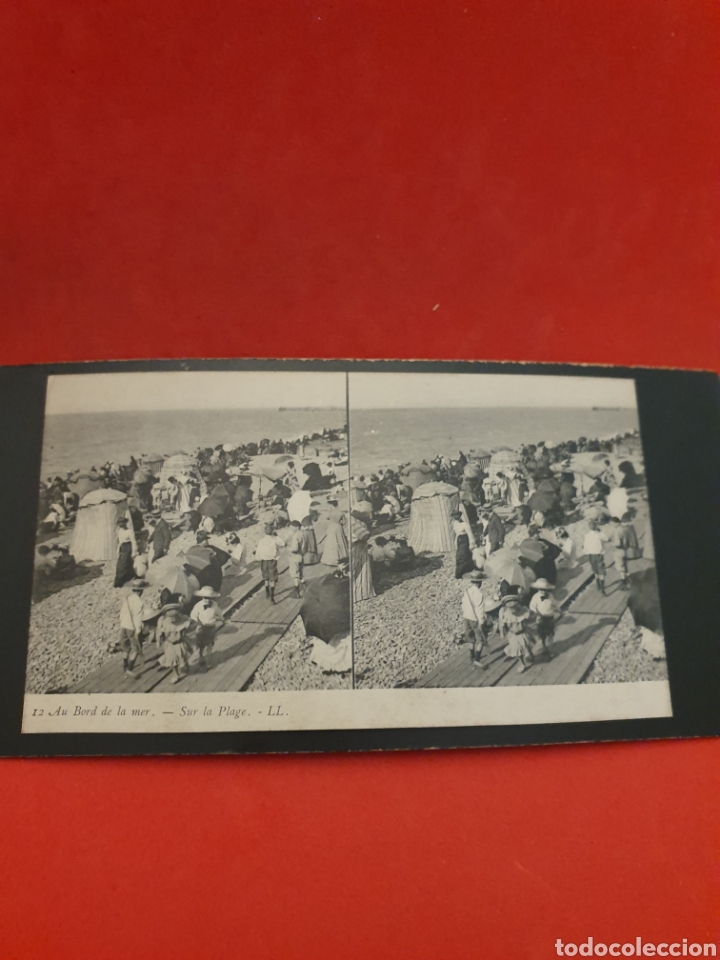 Fotografia antica: Au Bord de la Mer.Sur la Plage.1890-1900 Aprox.