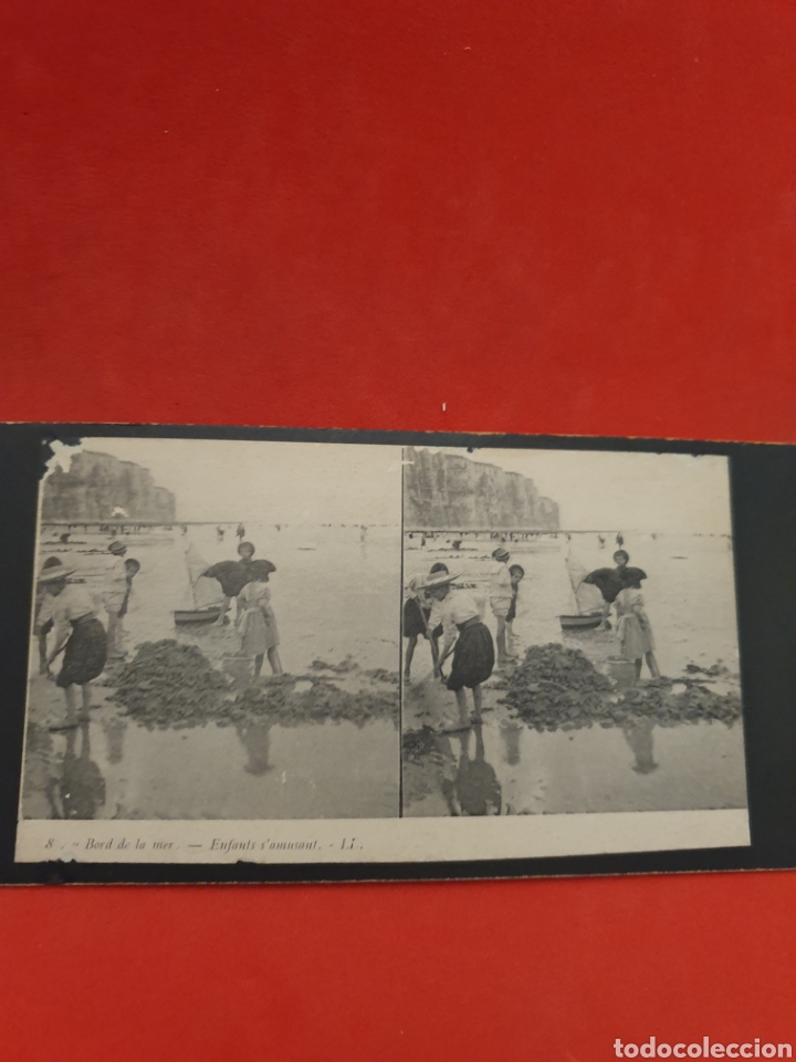 Fotografia antica: Bord de la mer.Enfants.1890-1900 Aprox.