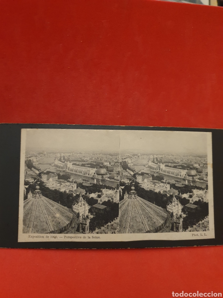 Photographie ancienne: Exposicion de 1900. Perspectiva del Seine.