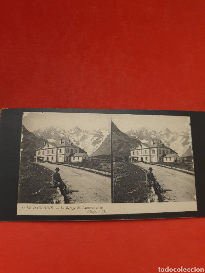 Photographie ancienne: Le Dauphine.Le Refuge su Lautaret et la Meije.