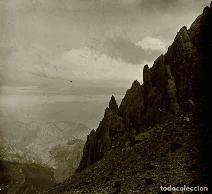 Fotografia antiga: MONTA&Ntilde;A. Pedraforca. Paisaje desde la cima. c. 1925