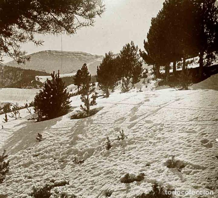 Fotografia antiga: MONTA&Ntilde;ISMO. Paiaje nevado. c. 1925