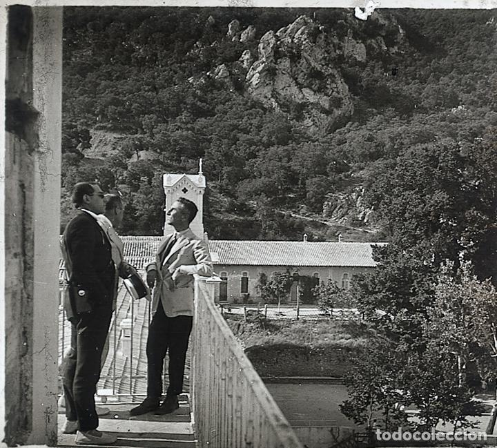 Fotografia antiga: ALCOY FUENTE ROJA CRISTAL POSITIVO ESTEREOSCOPICO